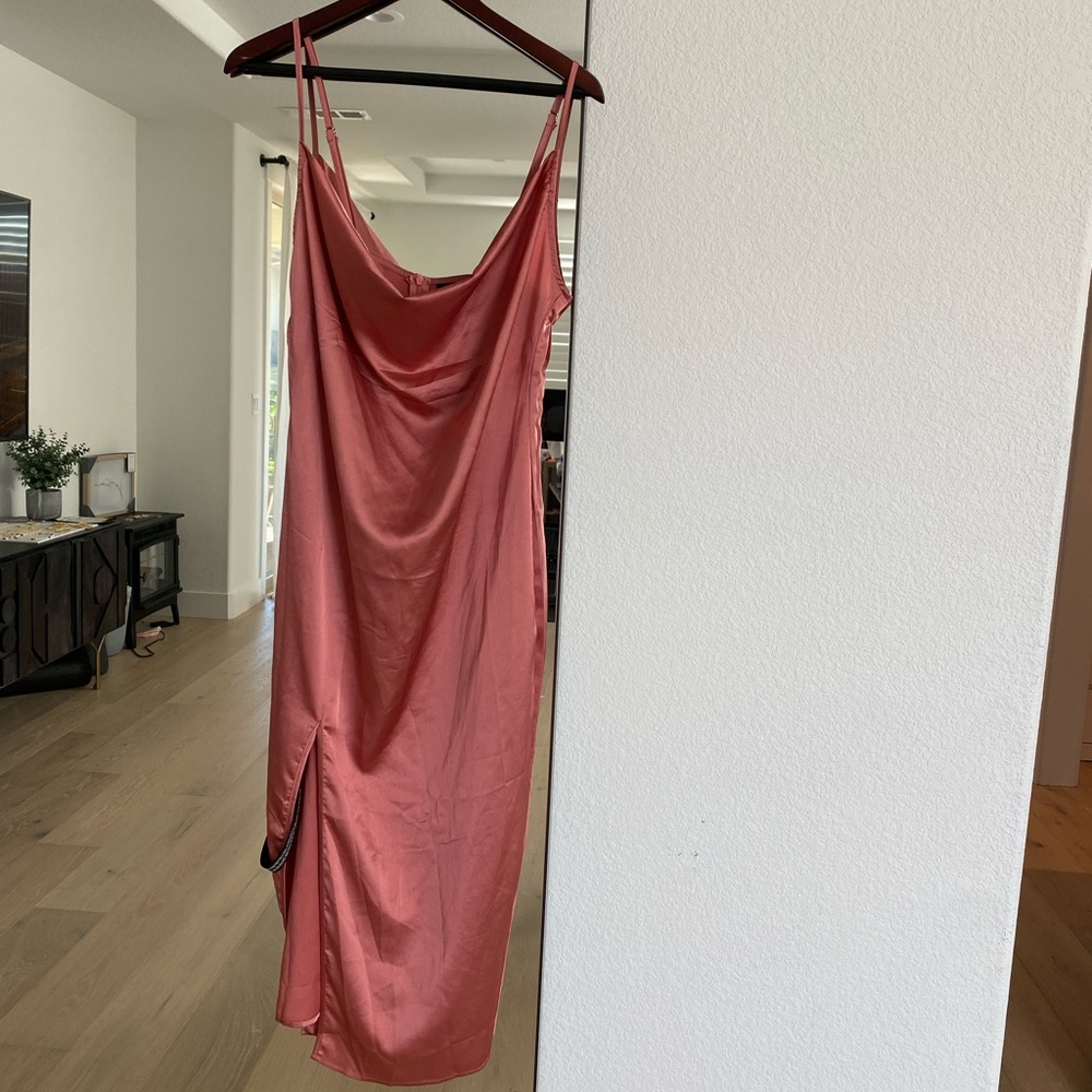Coral Slip Dress